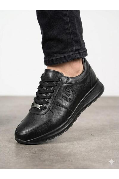 Pierre Cardin Men's Genuine Leather Lightweight Orthopedic Sole Casual Shoes