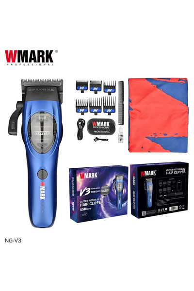 Wmark NG-V3 Profesyonel Saç Kesme Makinesi | 8500 RPM BLDC Motor, DLC Bıçak, ...