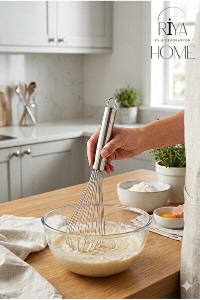 RİYA HOME EV & DEKORASYON Paslanmaz Çelik Çırpıcı Pratik Yumurta Sos Karıştır...