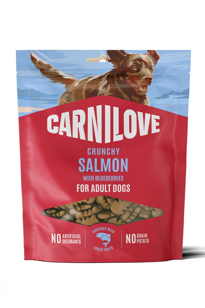 Carnilove Somonlu (Yaban Mersinli) Crunchy Köpek Ödül Maması 200 gr