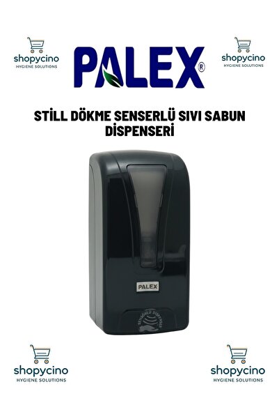 Palex SHOPYCİNO STİLL DÖKME SENSERLÜ SIVI SABUN DİSPENSERİ-SİYAH-STİLL-S-B