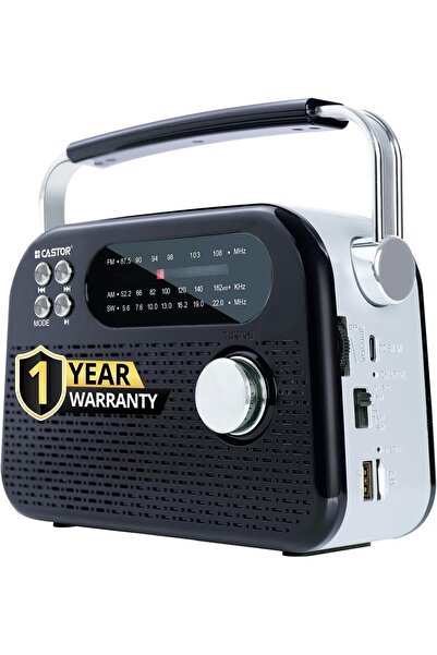 Castor راديو FM820BT المحمول من iBELL مع مكبر صوت بلوتوث