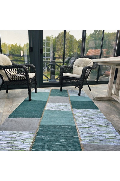 Sınabeli Kırkyama çul çaput kilim 130cm x 245cm