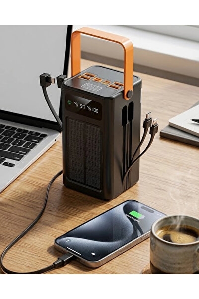 Genel Markalar Güneş Enerjili Taşınabilir Powerbank Yüksek Kapasiteli Hızlı Ş...