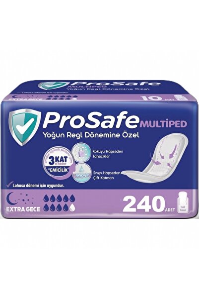 PROSAFE Multiped Lohusa & Mesane Pedi Yoğun Büyük Extra Gece 240 Adet