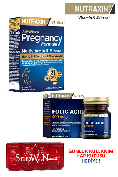 Nutraxin Pregnancy Formula 21 Vitamin & Mineral 30 Tablet + Folic Acid 400mcg...