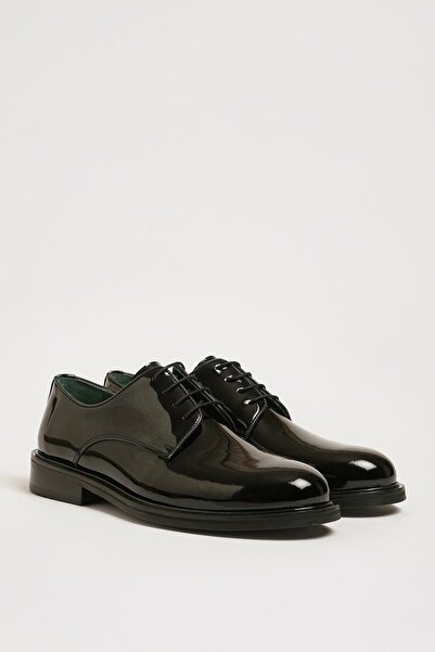 Faruk balkanas William Model Genuine Patent Leather Neolithic Sole Casual Shoes