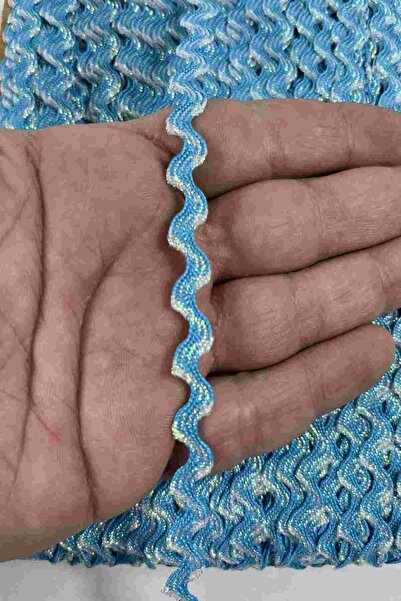 Hobigram Turquoise Silver Lumy Vortiq Embossed Zigzag Decorative Ribbon – Pre...