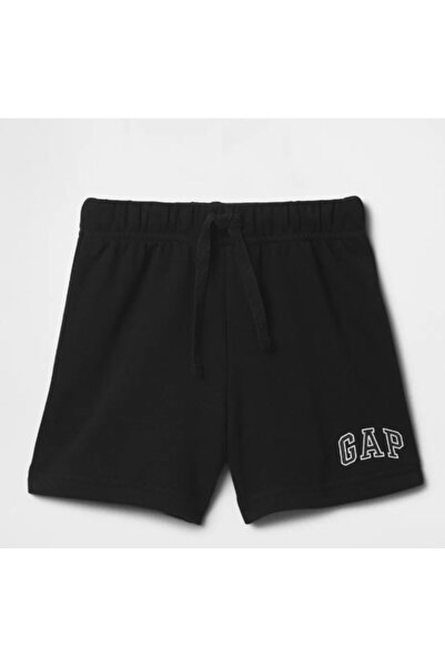GAP Kids Gap Erkek Bebek Paçası Yazılı Beli Lastikli Şort 6 Ay - 5 Yaş SİYAH
