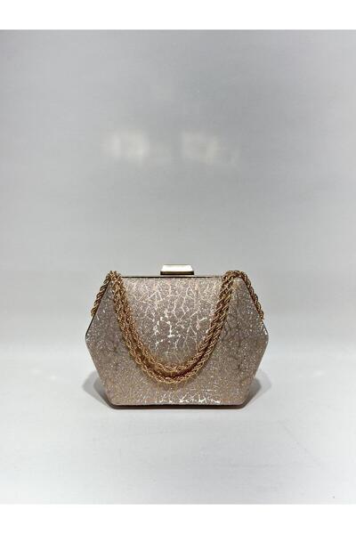 womenacs Χρυσό χρώμα Gold Color Complex Material Γυναικείο βραδινό φόρεμα Clu...