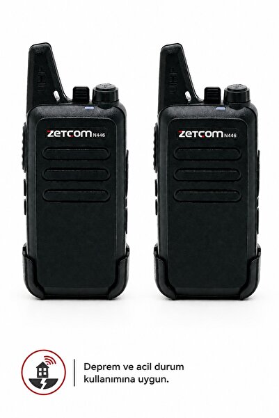 ZETCOM N446 PMR Deprem ve Acil Durum El Telsizi (2'li Set)