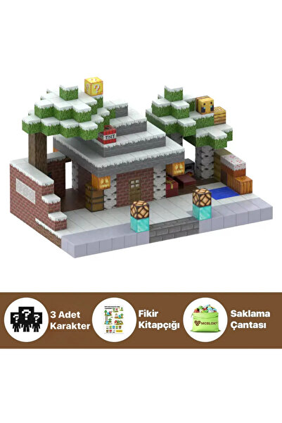 McBlok Minecraft Manyetik Küp Blok Yapı Taşı 100 Parça