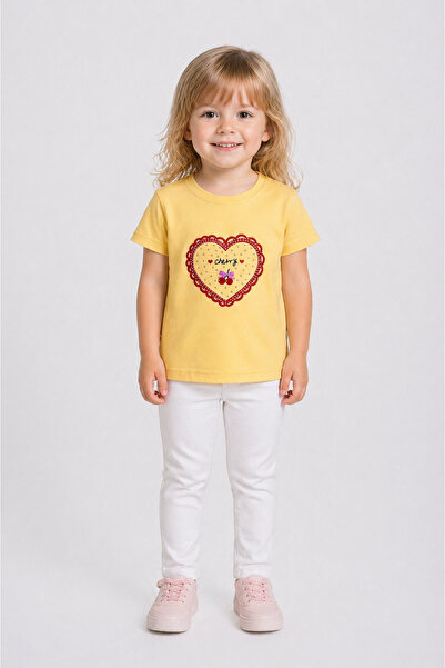 Yale Kids 3-8 Years Old Girls' T-Shirt 95% Cotton