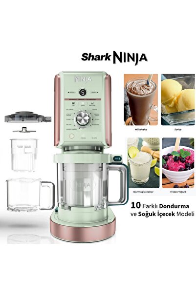 NINJA Aile Boyu Dondurma Yoğurt Sorbe Milkshake Makinesi 11 Programlı 1200W G...