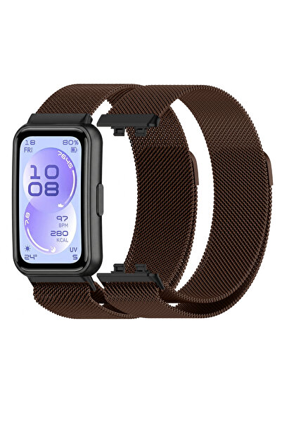 Nezih Case Huawei Band 11 / 11 Pro Uyumlu Mıknatıslı Milanes Örgü Hasır Metal...