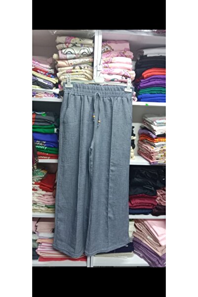 Butik İthal keten palazzo paça pantolon