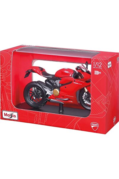 Maisto Motocicletă metalică cu suport Ducati 1199 Panigale Scara 1:12