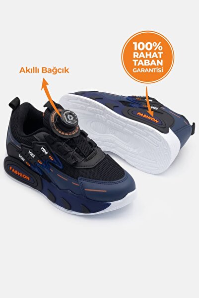 Beınsteps Çocuk Spor Ayakkabı Ortopedik Lüx Sneaker Hafif Taban Akıllı Bağcık