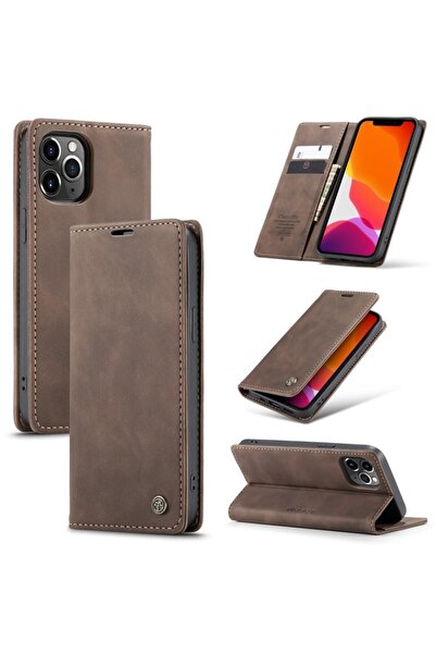 Caseme 013 Retro Θήκη Βιβλίο Coffee (Apple iPhone 12 Pro Max)
