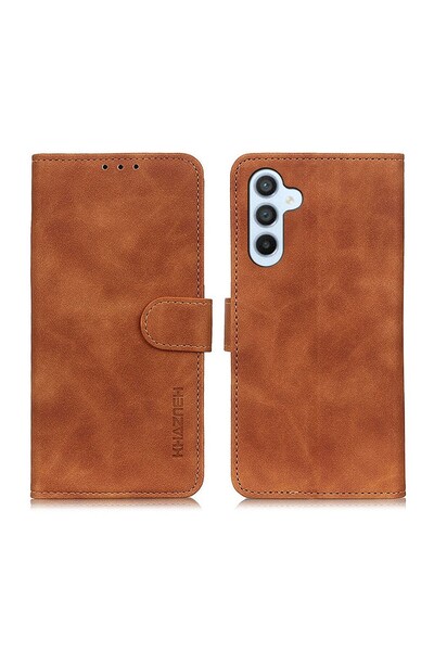 KHAZNEH Retro Leather Θήκη Πορτοφόλι Brown (Samsung Galaxy A16 4G / 5G)