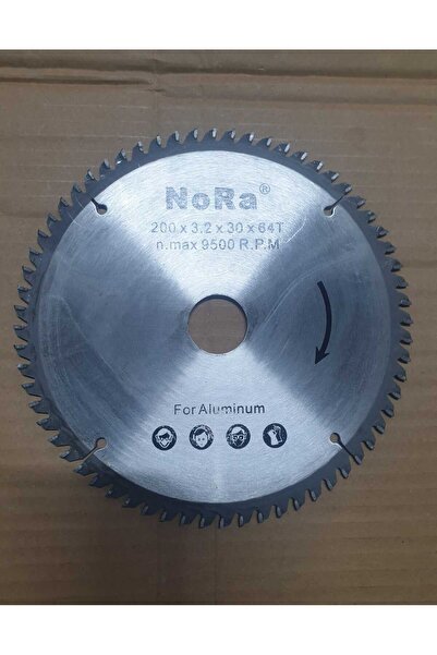 Nora Alüminyum Daire Testere Bıçağı (Karbür Uçlu) 200*3.2*30 64 dişli