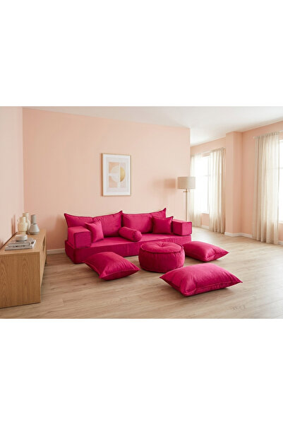 FEYZA DECOR HOME Premium Kadife Modern Şark Köşesi 12 Parça – 20 cm Süngerli ...