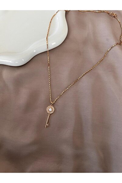 Twelve Key Model Copper Color Steel Women's Necklace