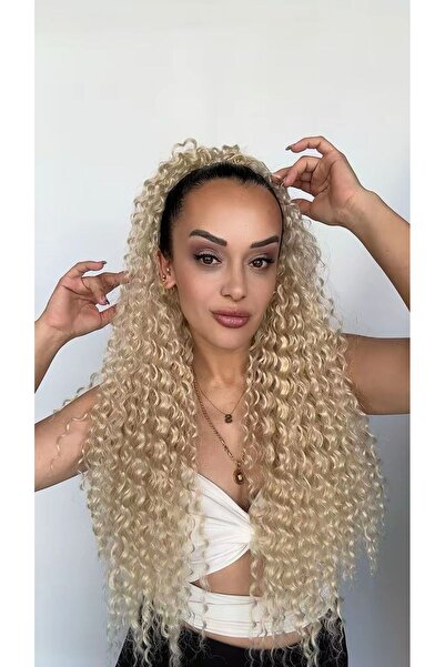 Suzan Peruk Afro Postiş El yapımı Ekstra Kabarık tak ve çık Mandallı tokalı M...