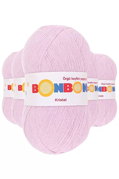 OEM 5 Adet Kristal El Örgü Lif İpi Lila 98332 - bonbon mudanis