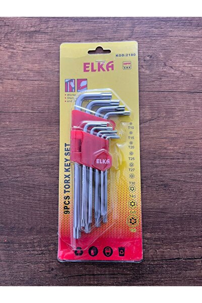 ELKA TORK ALLEN ANAHTAR TAKIMI 180 MM 9 PARÇA ALYAN