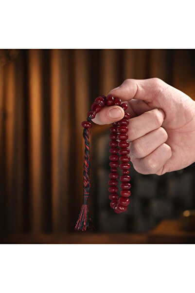Mirari Jewelry Osmanlı Sıkma Benzetme Sistemli Kehribar Tesbih