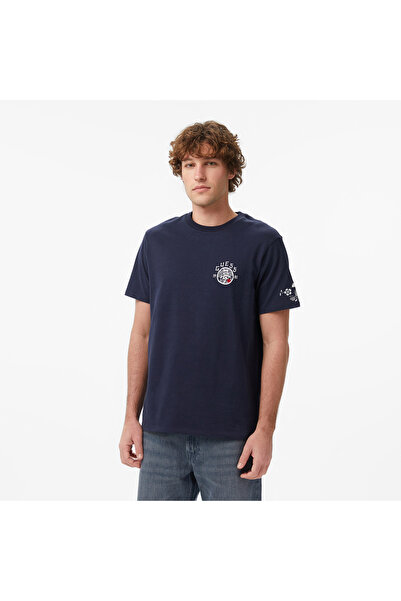 Guess Japanese Regular Fit Men's Navy Blue T-Shirt