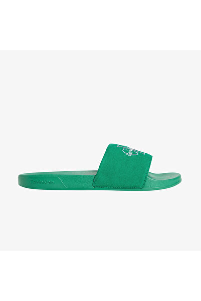 Calvin Klein Slide Erkek Yeşil Terlik