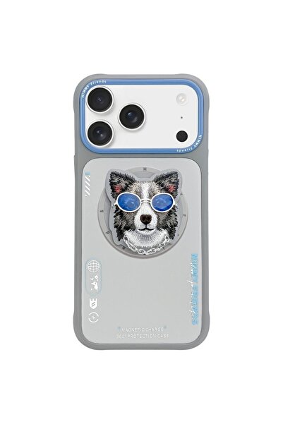 Nimmy Θήκη MagSafe Γυαλιά Κουλ Ντογκ για iPhone 17, Γκρι (Σκληρή Θήκη)