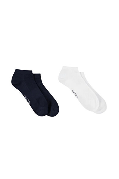 Nautica Unisex Navy Blue 2-Piece Socks