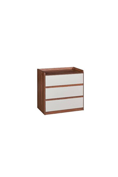 China Made Modern Wooden Drawer Cabinet 3 Drawers - Cafe/Light Grey