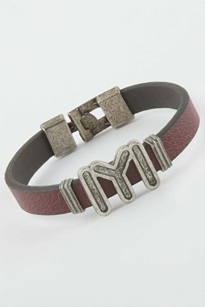 Generic Brand Kayi Boyu Faux Leather Bracelet