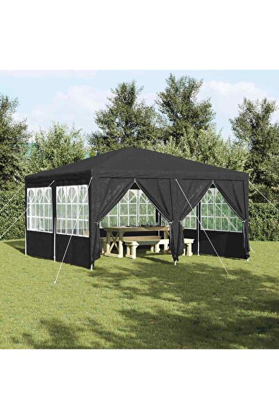 vidaxl Cort pentru Petreceri Antracit 400 x 400 x 266 cm Polietilenă