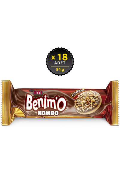 Eti Benim'O Kombo Cookie 84 g x 18 Adet