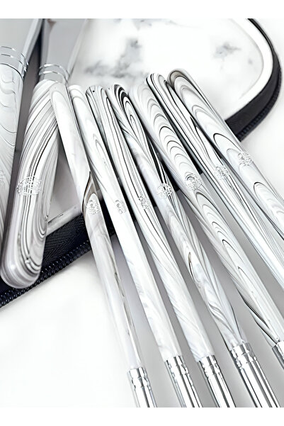 Yallabena 11-Piece Makeup Brush Set with Case – Classic Gray Wood Edition