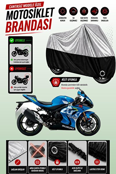 Cemku Twin غطاء محرك متوافق مع سوزوكي GSX-R 1000 باللون الرمادي من الأعلى وال...