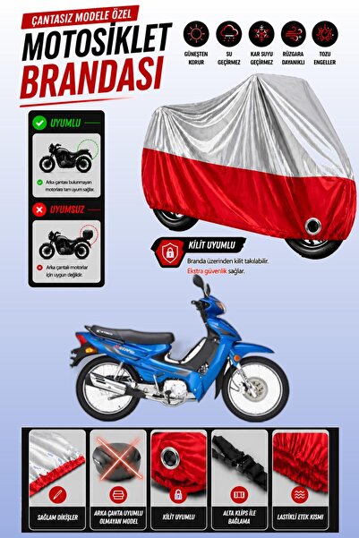 Cemku Twin Top Gray - Bottom Red Kymco Aktiv 110 Compatible Engine Cover, Rea...
