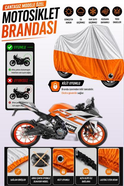 Cemku Twin Top Gray - Bottom Orange Ktm 125 Rc Compatible Engine Cover, Rear ...