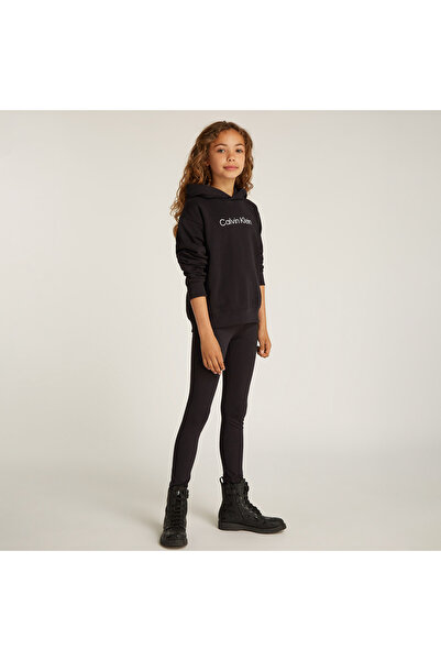 Calvin Klein Relax Legging Set Çocuk Siyah Eşofman Takımı