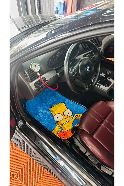 as garaj MAVİ SİMPSONS LÜKS HALI PASPAS TAKIMI