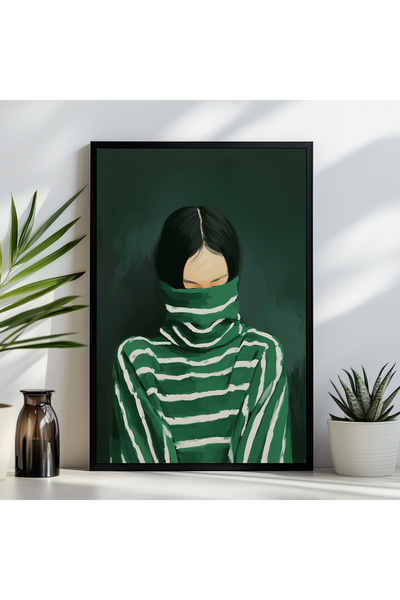 LudenHome Mutfak Tasarımlı Çerçeve Görünümlü Mdf Tablo 20 x 30 CM