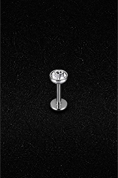 ömay takı Dısk Taş 316 l Cerrahi Çelik Labret Piercing