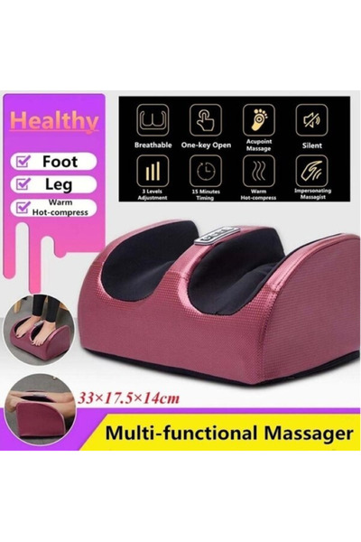 Generic Aparat Masaj Picioare si Gambe cu Caldura, Shiatsu cu Role pentru Tes...