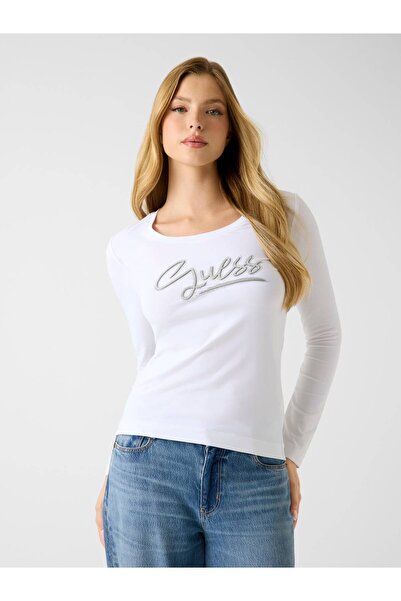 Guess Logolu taşlı T-Shirt