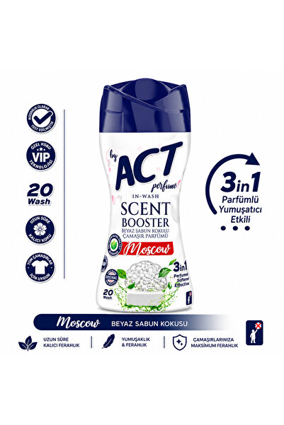 BY ACT ACT Moscow Çamaşır Parfümü 3’ü 1 Arada 210g | 20 Yıkama | Beyaz Sabun ...